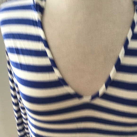 BODY GLOVE nautical strip royal blue and white stripe hoody cover up - Picture 8 of 9